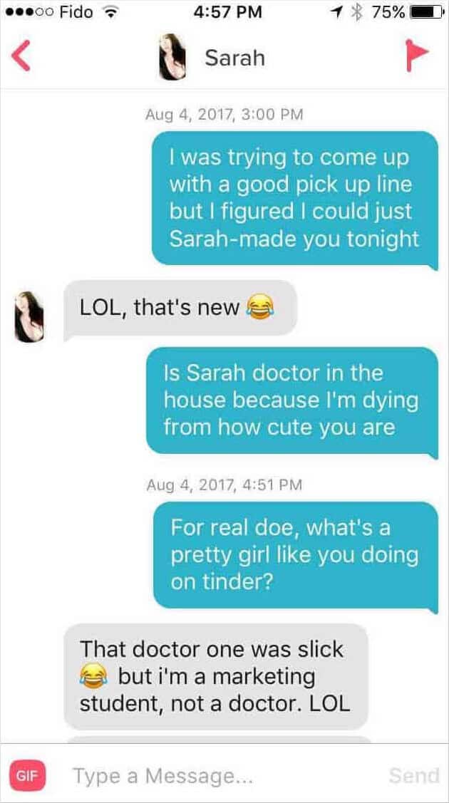 17 Funny Tinder Pickup Lines That Work (Tested Aug 2020)